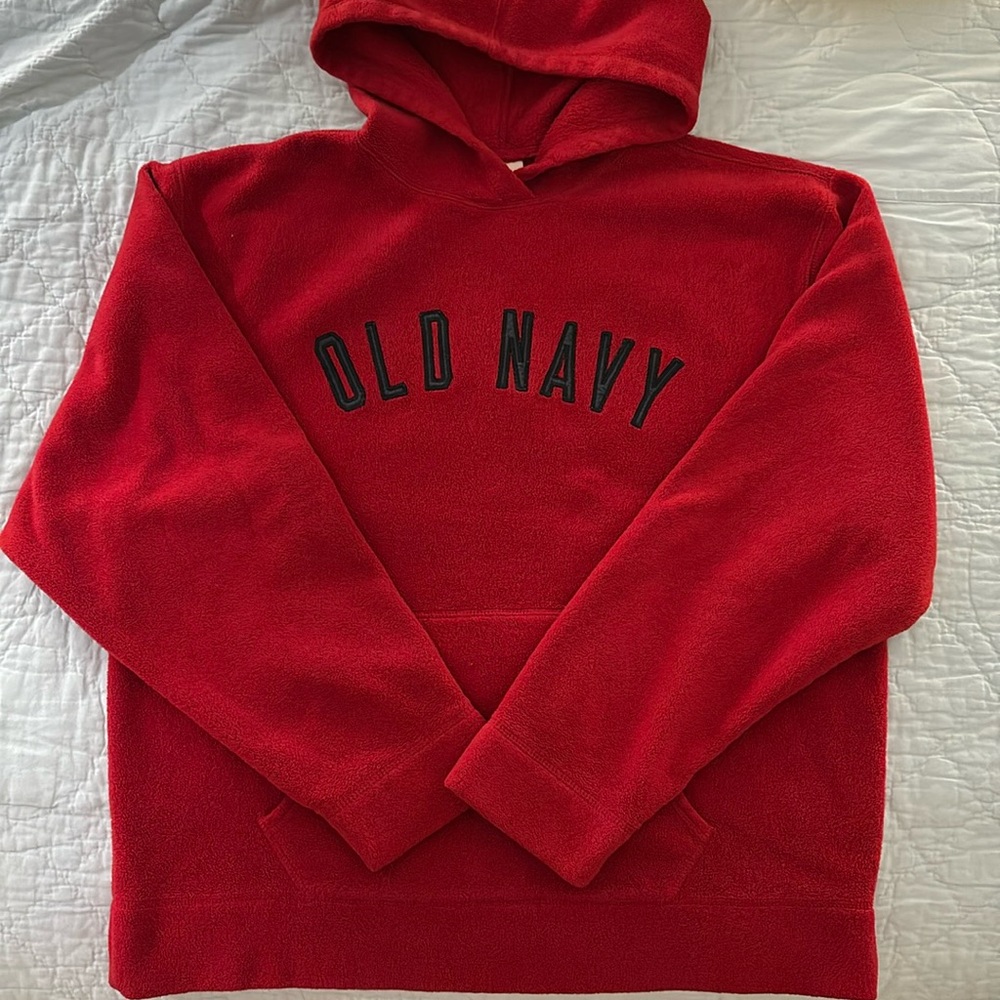 OLD NAVY red hooded fleece